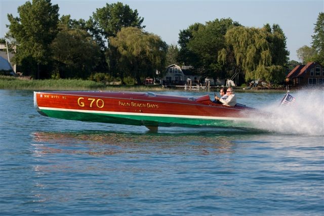 Gentleman's Racer "Palm Beach Days", owned and driven by Mark Mason. Airborne, fin visible.